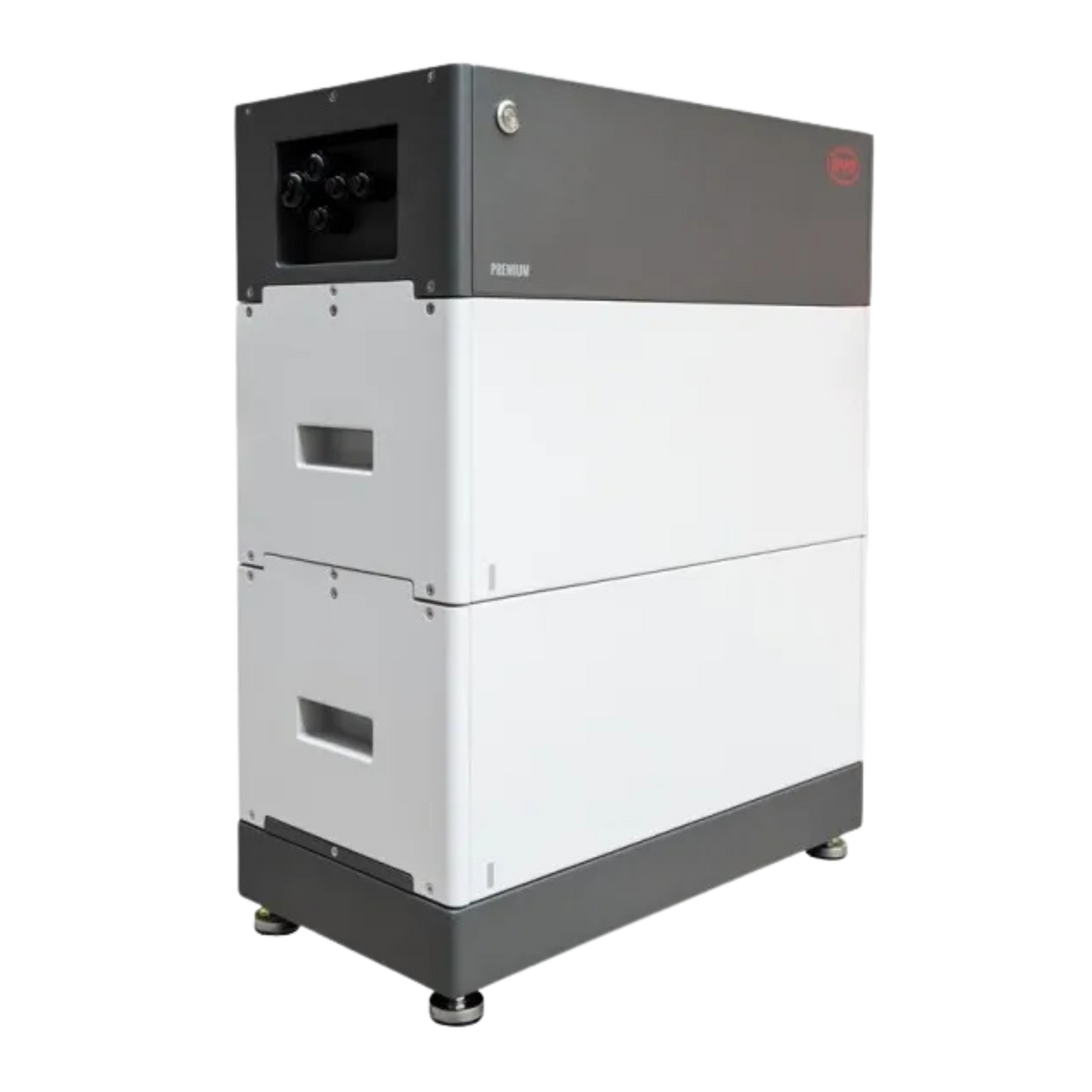 BYD Batteriespeicher HVS 5.1 kWh Solarspeicher Vorderansicht Seitenansicht