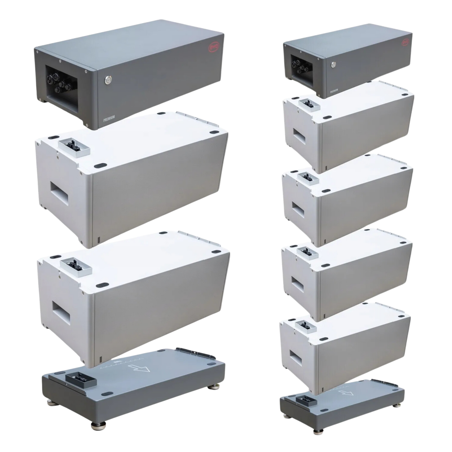 BYD Batteriespeicher HVS 5.1 kWh 10.2 kWh Solarspeicher Seitenansicht