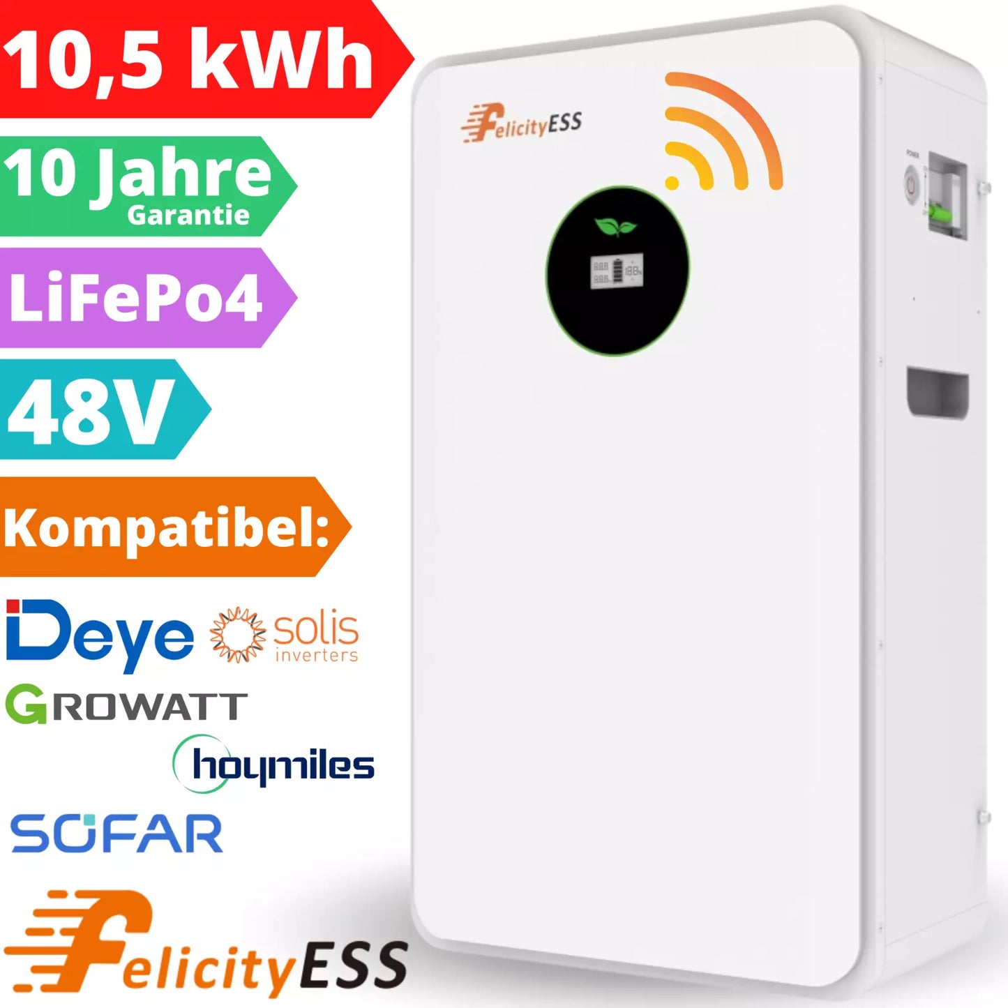 Felicity LUX-E-48200LG03 Vorderansicht 3 Parameter