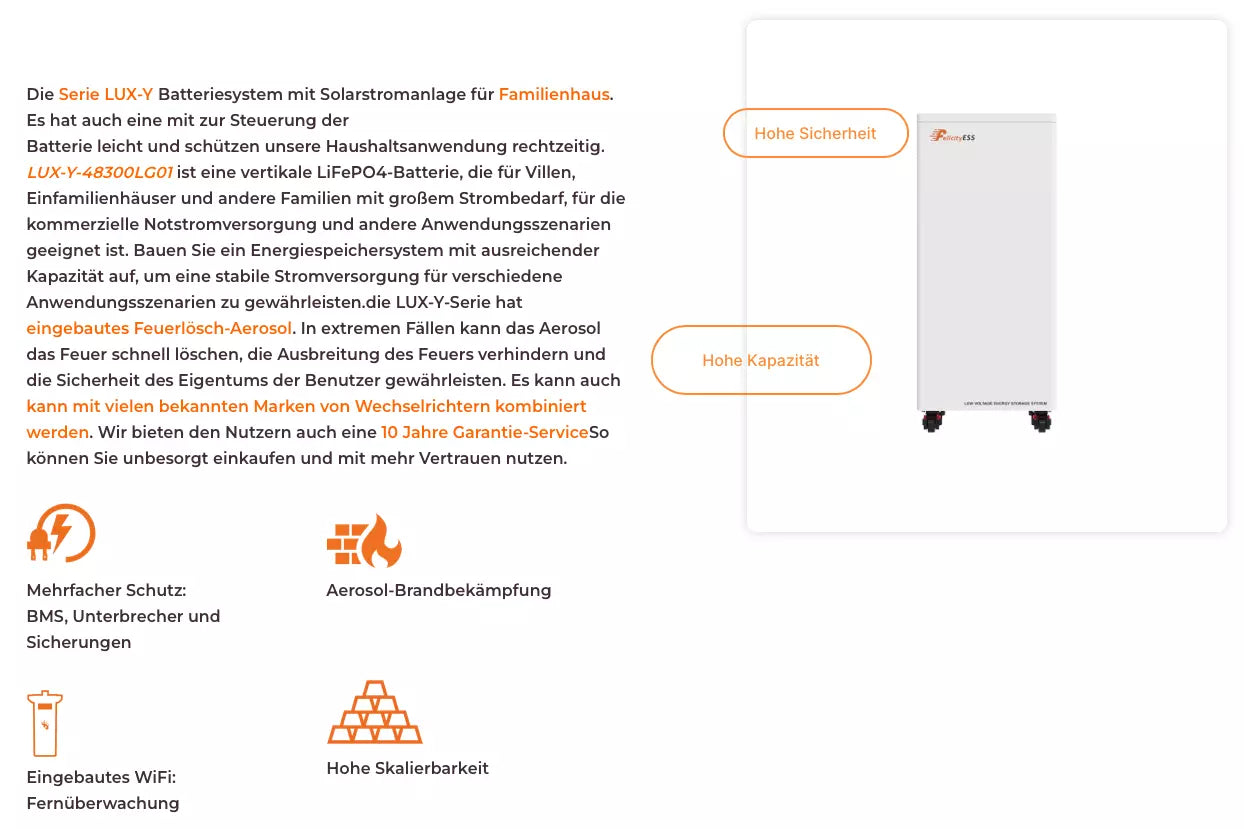 Felicity LUX-Y-48300LG01 Beschreibung