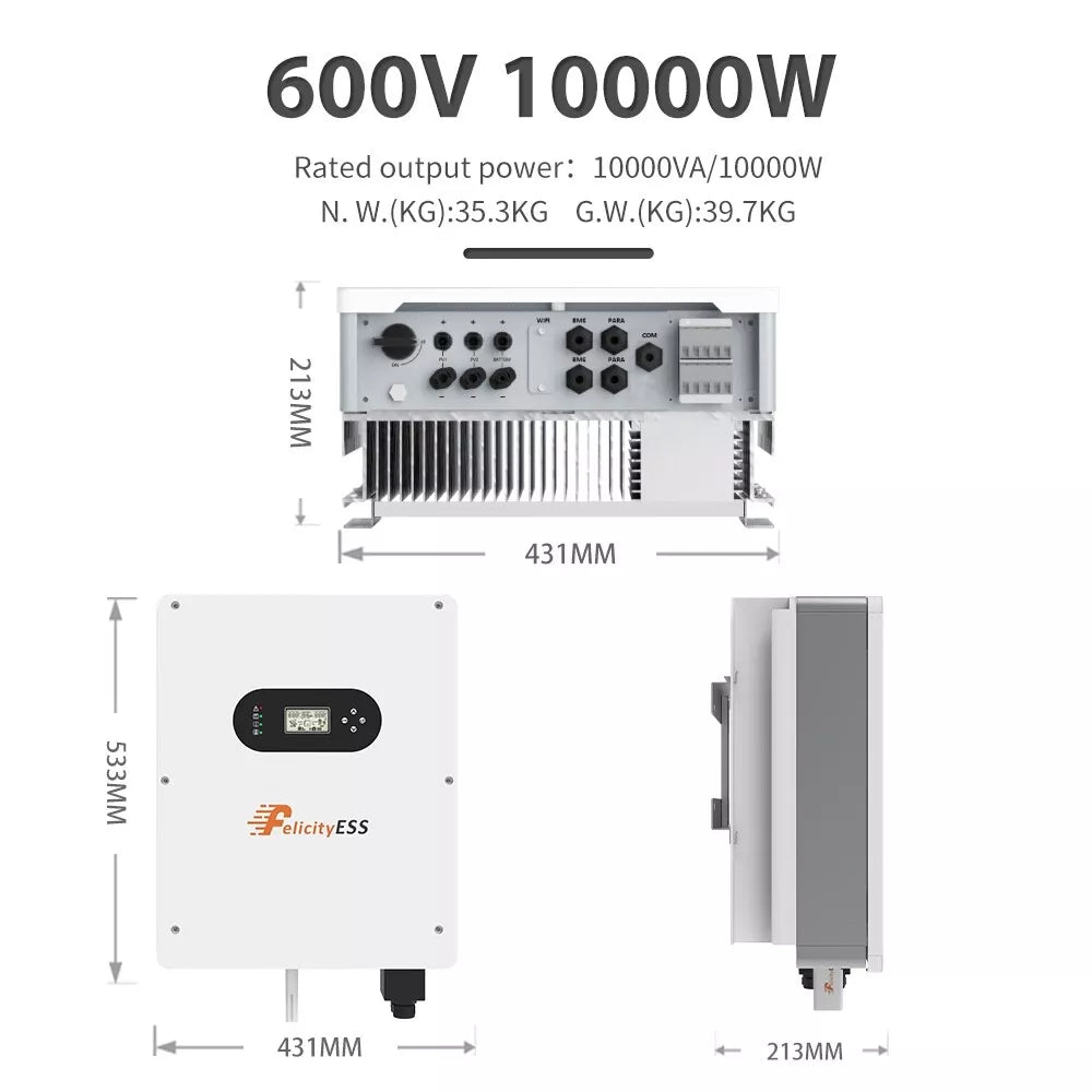 Felicity T-REX-10KHP3G01 Seitenansicht Ansicht von unten