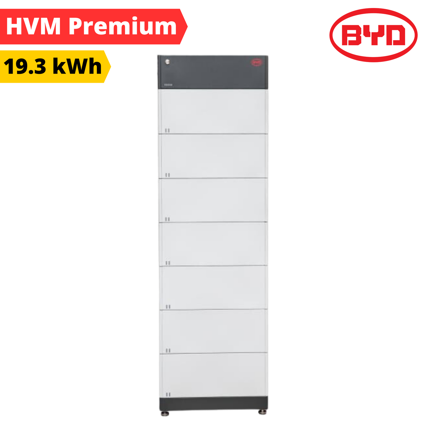 HVM Speicherpaket 19.3 kWh Batteriespeicher Vorderansicht