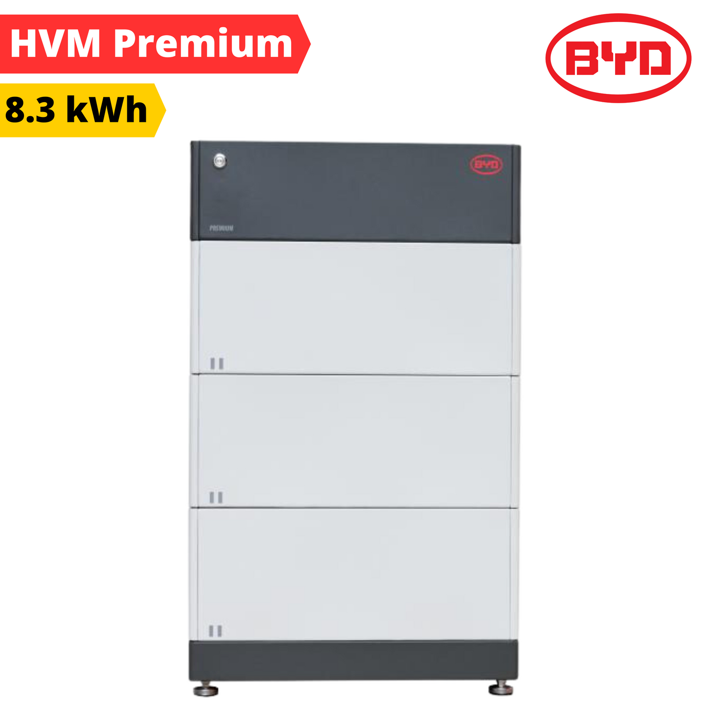 HVM Speicherpaket 8.3 kWh Batteriespeicher Vorderansicht