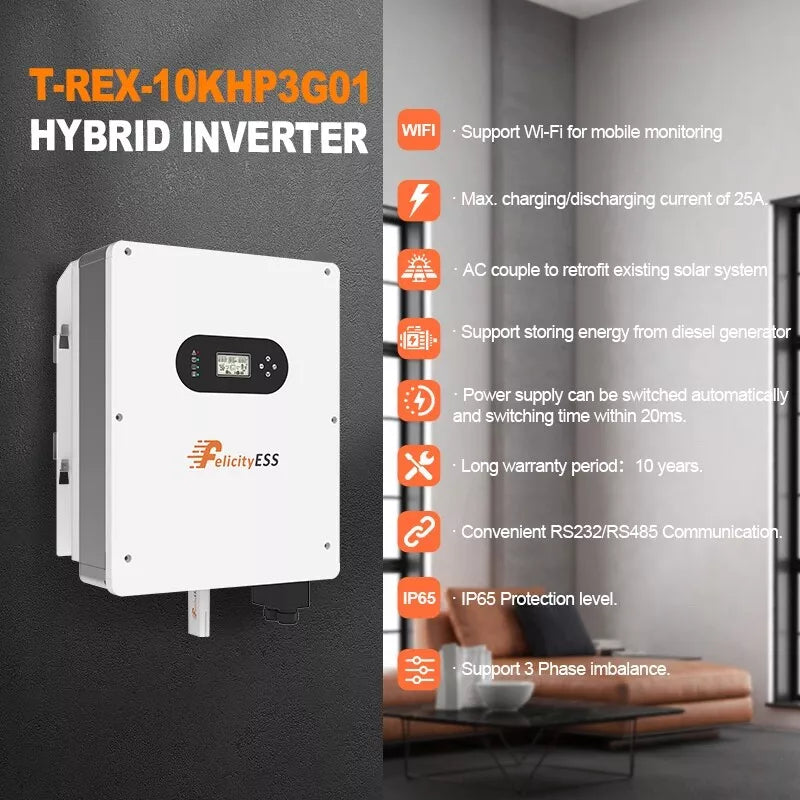 T-REX-10KHP3G01 Seitenansicht Inverter Eigenschaften