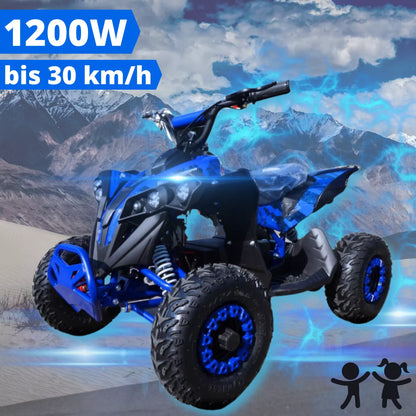 Mini e-Quad Bombardier 1200A children's quad BLUE