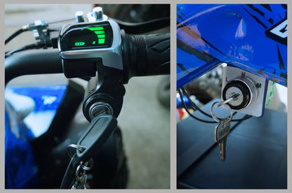 Mini e-Quad Bombardier 1200A children's quad BLUE