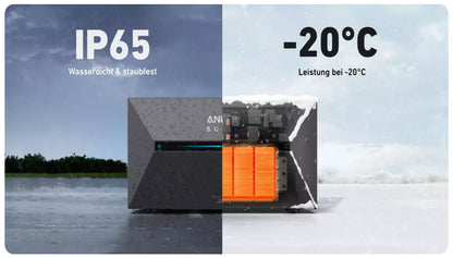 ANKER Solix Erweiterungsakku BP1600 IP65 Leistung bei -20