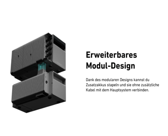 ANKER Solix Solarbank 2 E1600 PRO Erweitbares Modul-Design