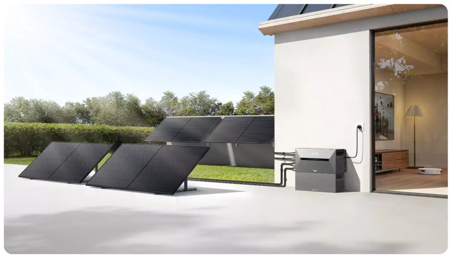 Balkonkraftwerk mit Speicher Anker SOLIX Solarbank PRO + Akku BP1600 Set 3200Wh Smart Meter Haus 2