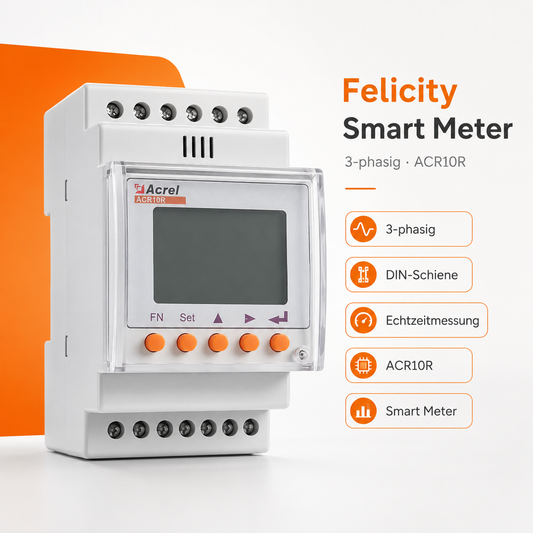 Felicity Smart Meter 3-phasig Acrel ACR10R-D16TE4 C45 für PV-Anlagen
