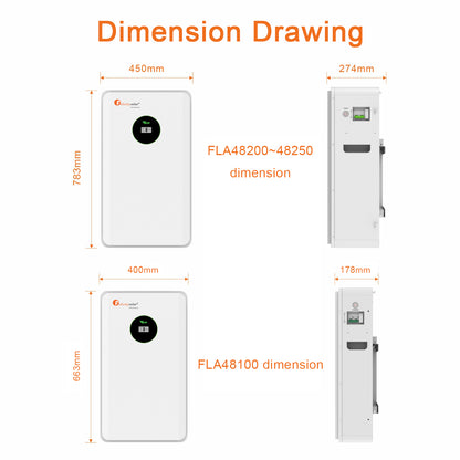 Felicity Solar Battery Storage 10,5 kWh Bateria 48 V LiFePO4