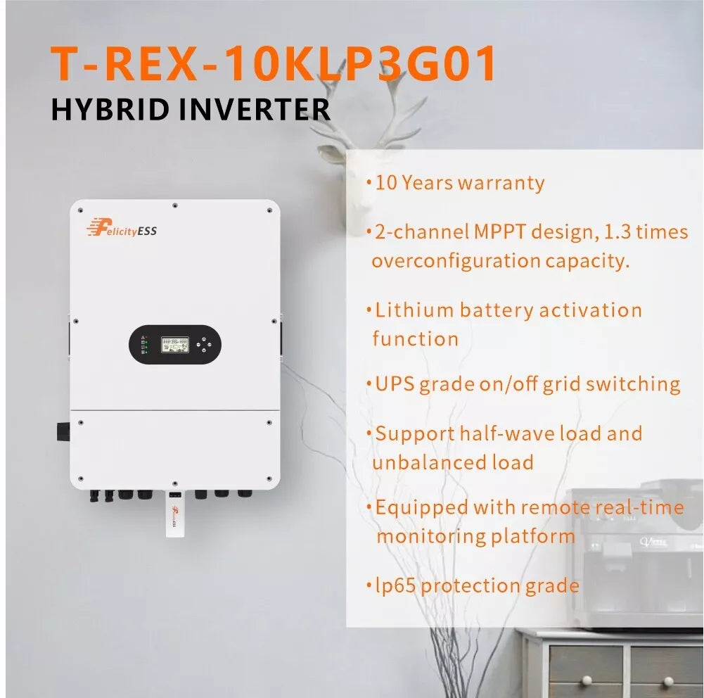 Felicity T-REX-10KLP3G01 Parameter Wechselrichter