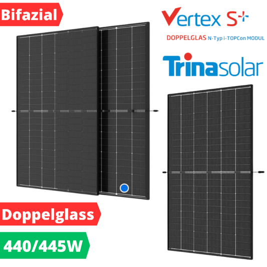 Moduł solarny Trina Vertex S+ TSM-NEG9RC.27 z podwójnym szkłem (bikrystaliczny)