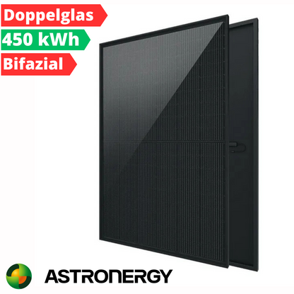 Astronergy 450W CHSM54RNs-HC Glas-Glas, Fullblack, Bifazial