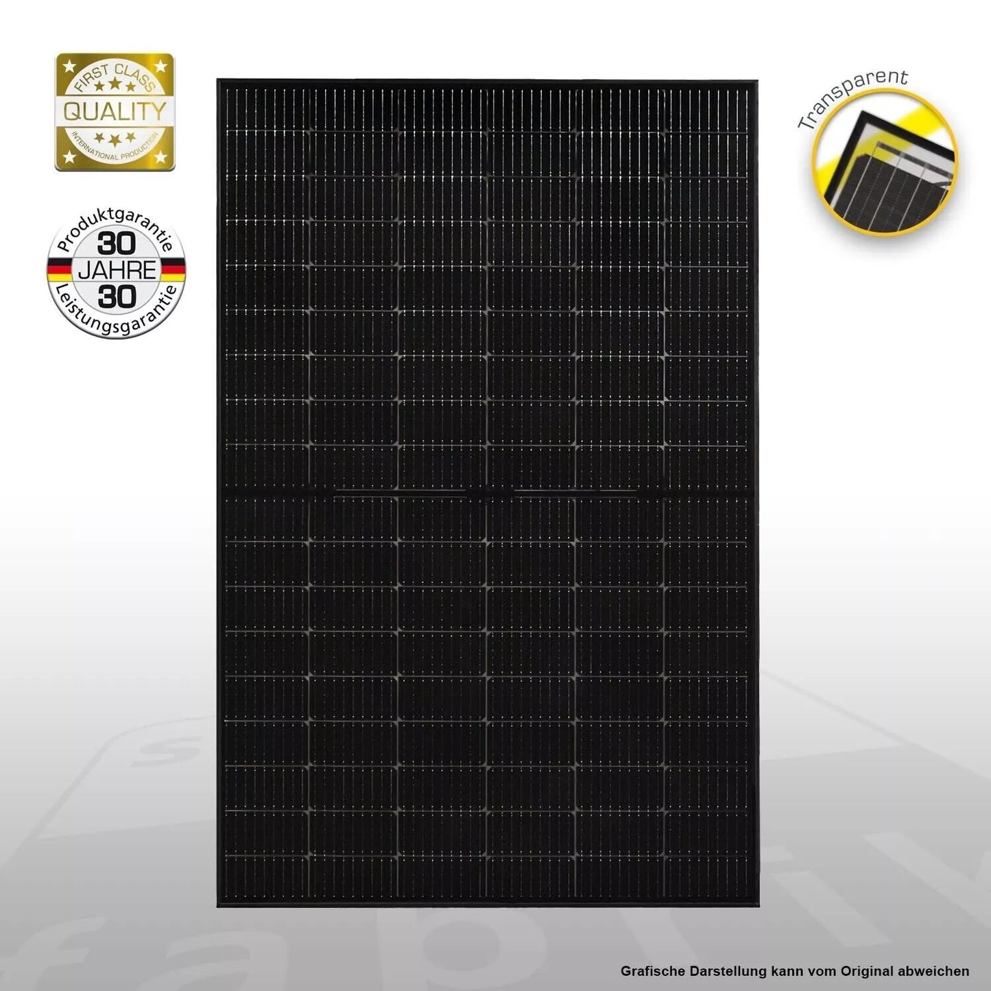 Solar Fabrik 425W S4 Mono Glas-Glas Modul Bifazial Vorderansicht