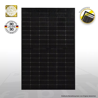 Solar Fabrik 425W S4 Mono Glas-Glas Modul Bifazial Vorderansicht