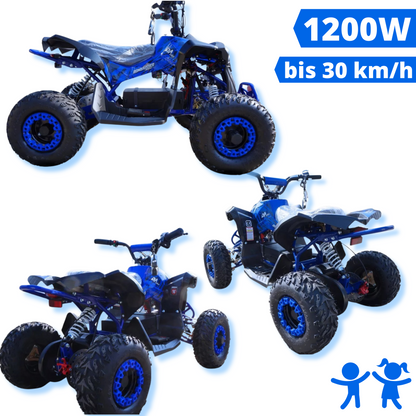 Mini e-Quad Bombardier 1200A children's quad BLUE