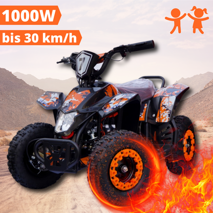 Mini e-Quad Big Foot 1000A Kinderquad ORANGE