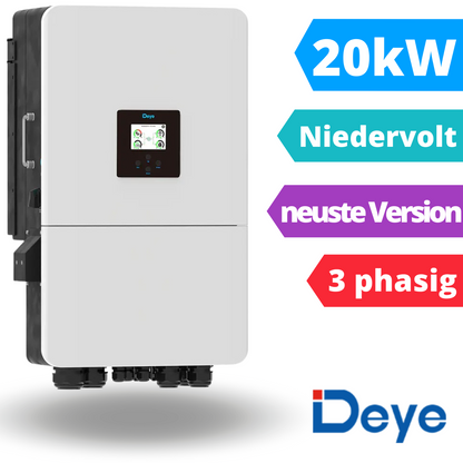 Deye SUN-20K-SG05LP3-EU-SM2 3-phasiger Hybrid-Wechselrichter 20 kW (Niedervolt)