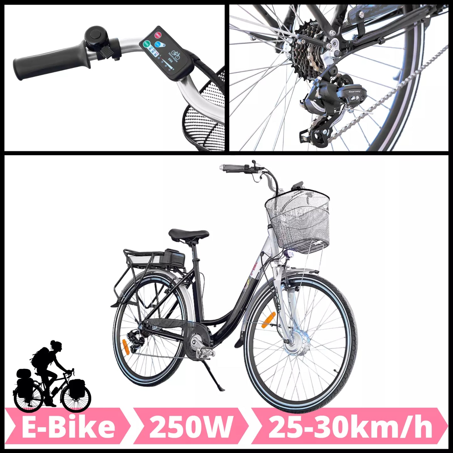 E-Bike HOLLAND PLUS 250/ 36V Elektrofahrrad Damenrad 28 Zoll
